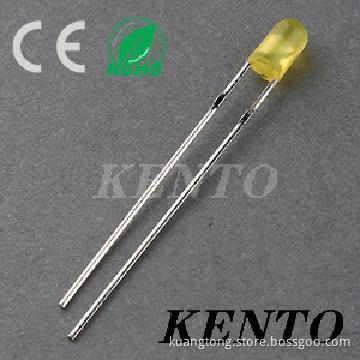 3mm Round Yellow Diffused Long Feet Lens Led Diode